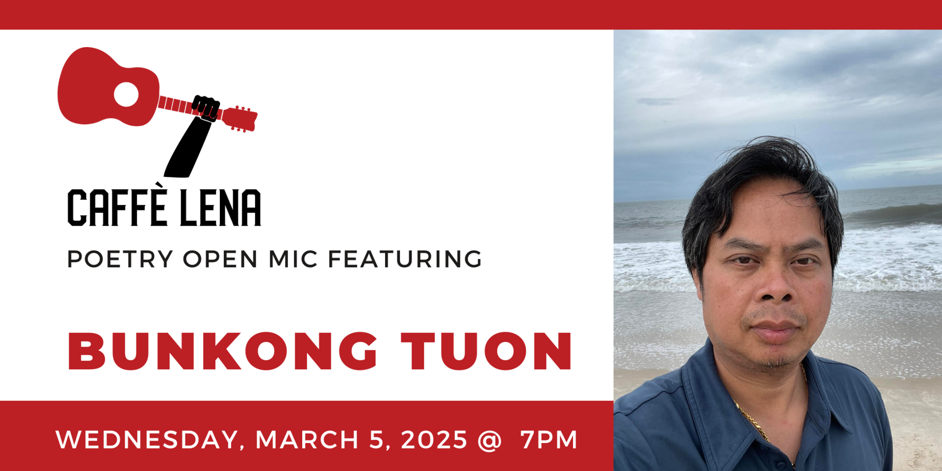 Poetry Open Mic Featuring Bunkong Tuon